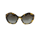 Prada Marble Pattern Sunglasses Brown Yellow Acetate Eyewear — view 2