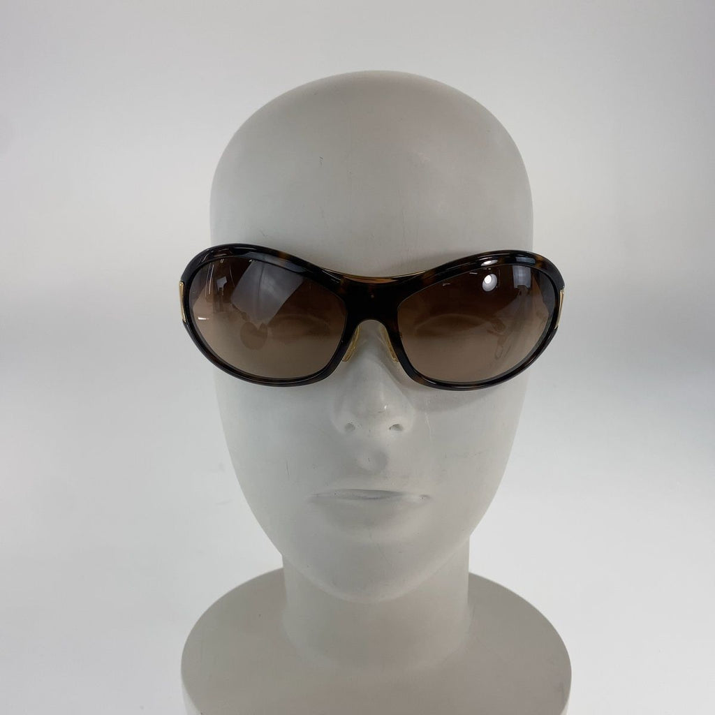 Prada Sunglasses Brown Gold Acetate Metal Eyewear — view 8
