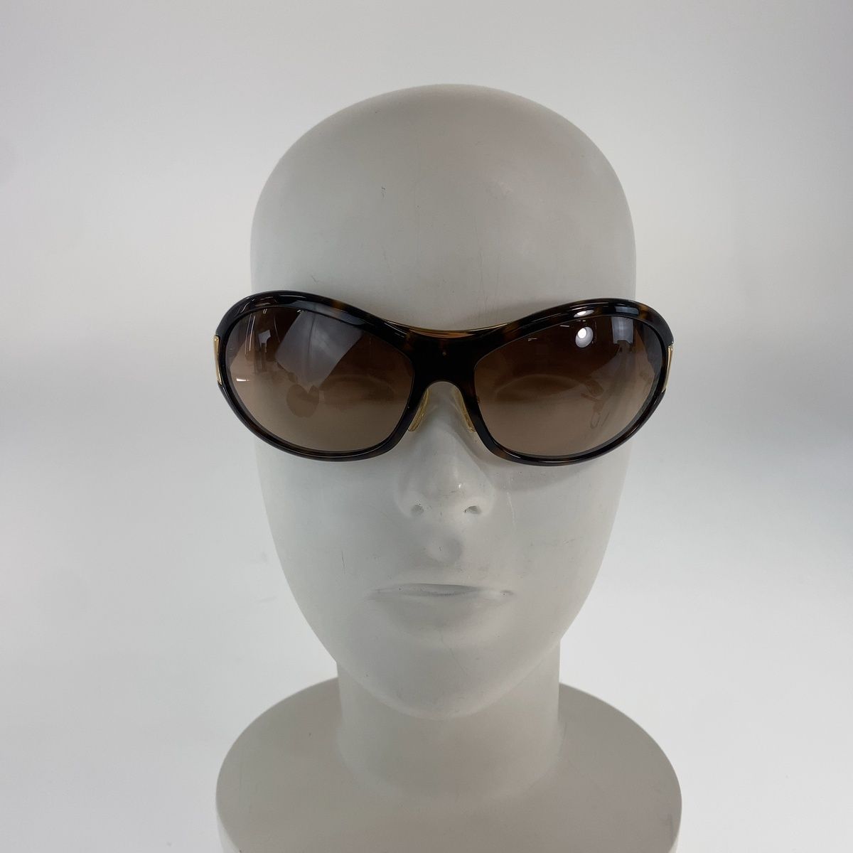 Prada Sunglasses Brown Gold Acetate Metal Eyewear — view 8