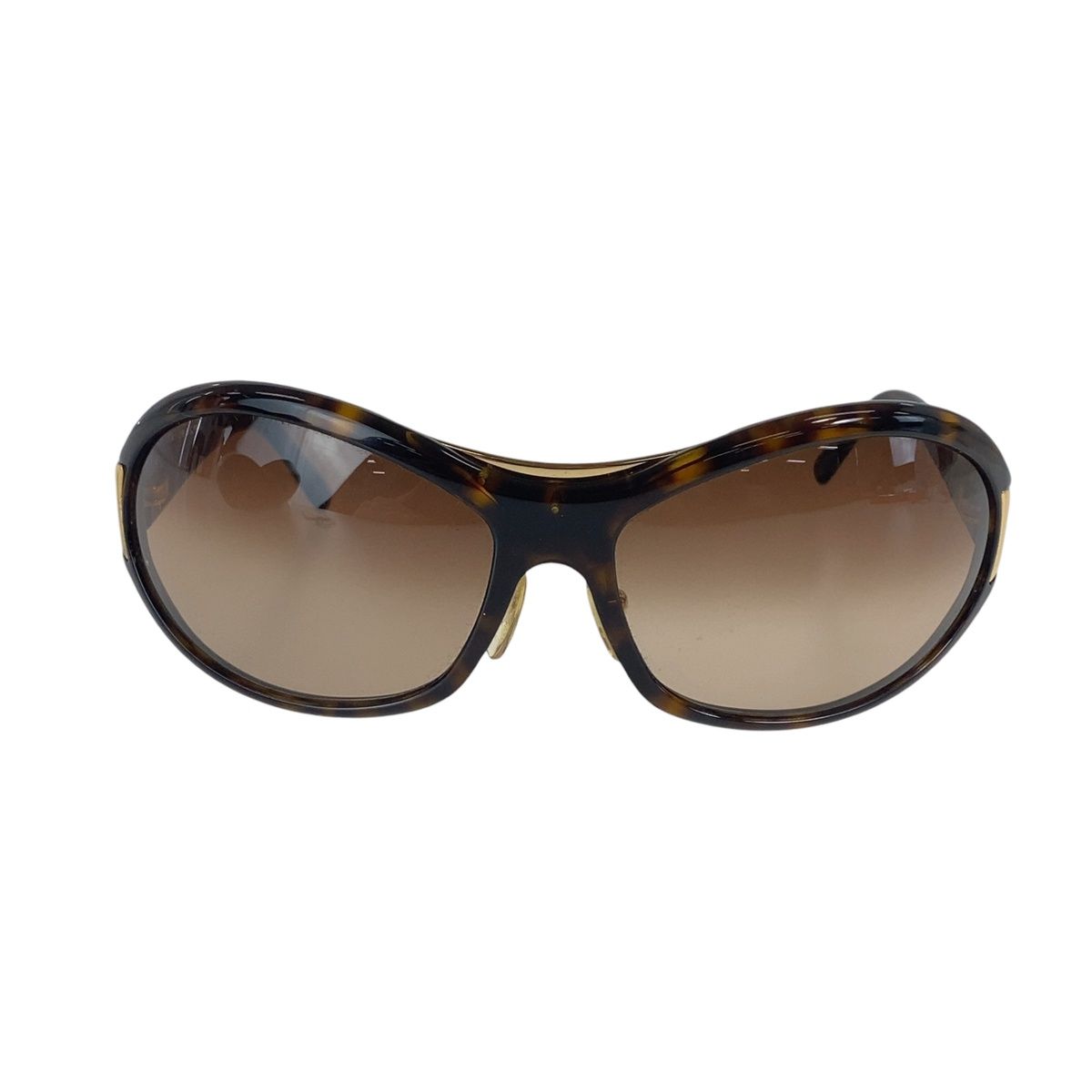 Prada Sunglasses Brown Gold Acetate Metal Eyewear — view 2