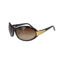Prada Sunglasses Brown Gold Acetate Metal Eyewear