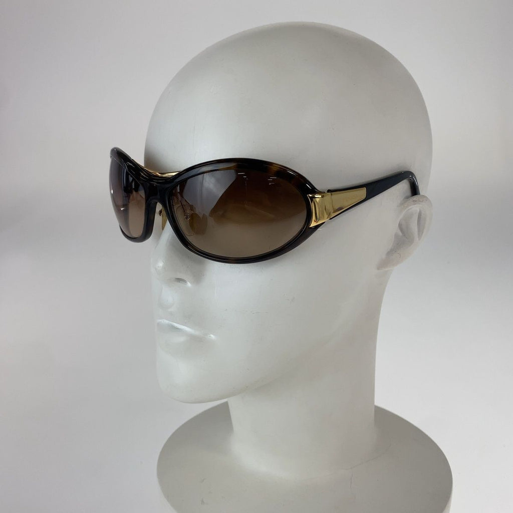 Prada Sunglasses Brown Gold Acetate Metal Eyewear — view 7
