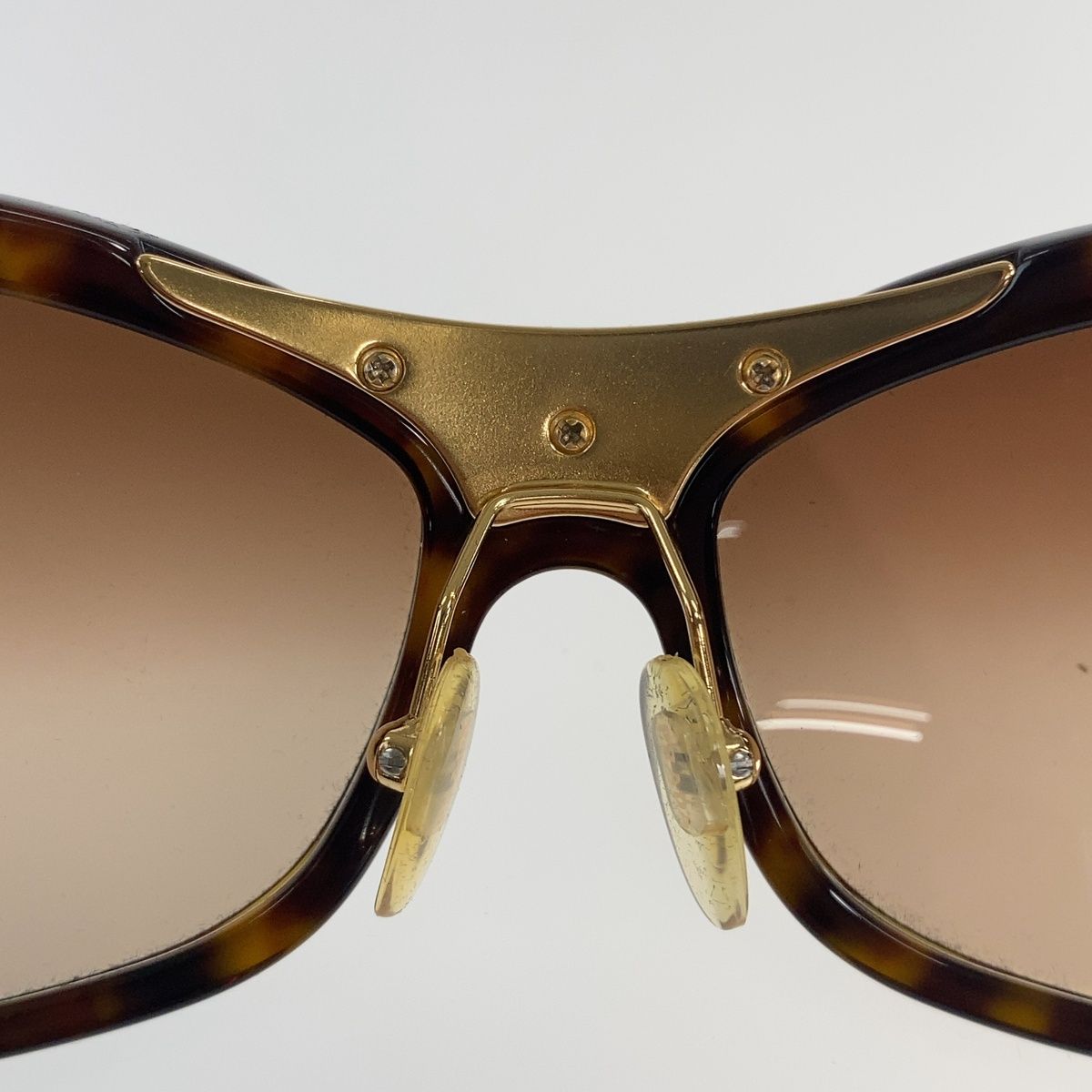 Prada Sunglasses Brown Gold Acetate Metal Eyewear — view 4