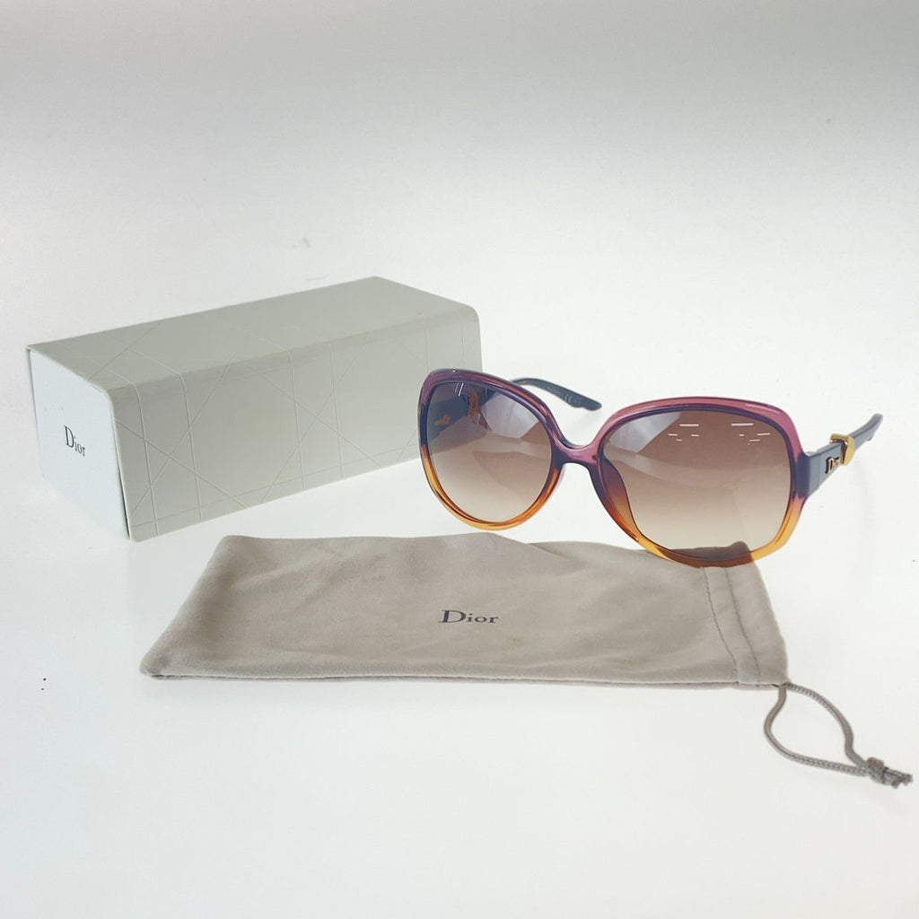 Dior Gradient Sunglasses Brown Acetate Eyewear — view 8