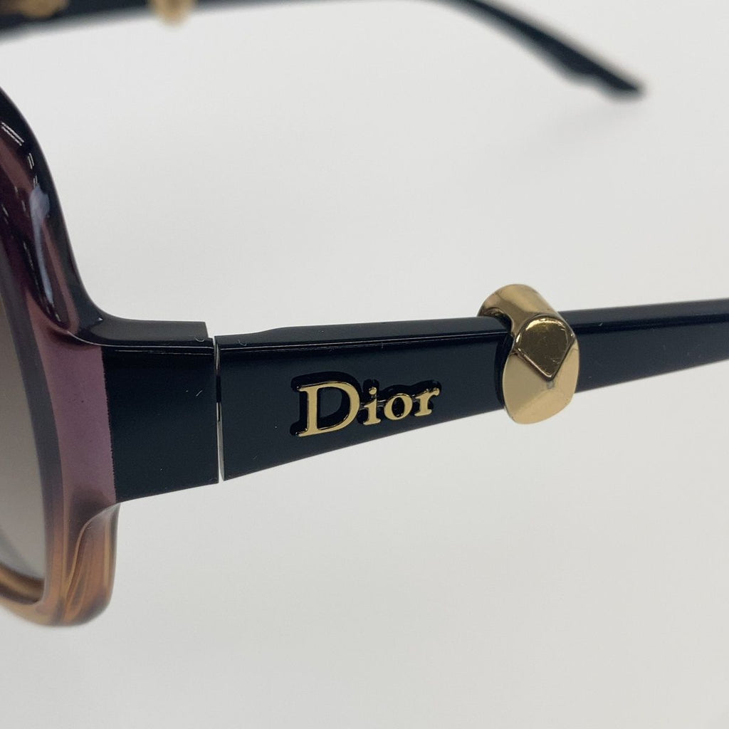 Dior Gradient Sunglasses Brown Acetate Eyewear — view 4