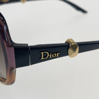 Dior Gradient Sunglasses Brown Acetate Eyewear — view 4