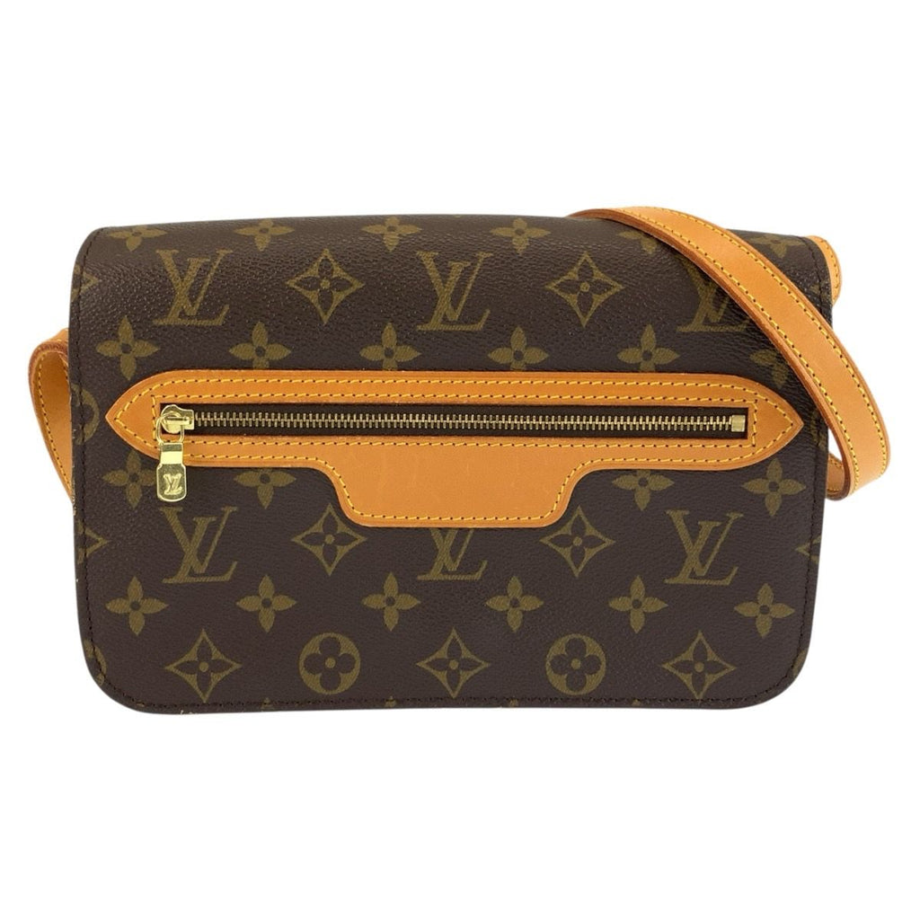 Louis Vuitton Monogram Saint Germain Shoulder Bag Pochette Brown Gold Leather