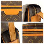 Louis Vuitton Monogram Saint Germain Shoulder Bag Pochette Brown Gold Leather — view 7
