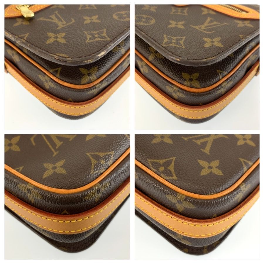 Louis Vuitton Monogram Saint Germain Shoulder Bag Pochette Brown Gold Leather — view 4