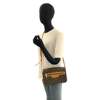 Louis Vuitton Monogram Saint Germain Shoulder Bag Pochette Brown Gold Leather — view 8