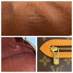 Louis Vuitton Monogram Saint Germain Shoulder Bag Pochette Brown Gold Leather — view 3