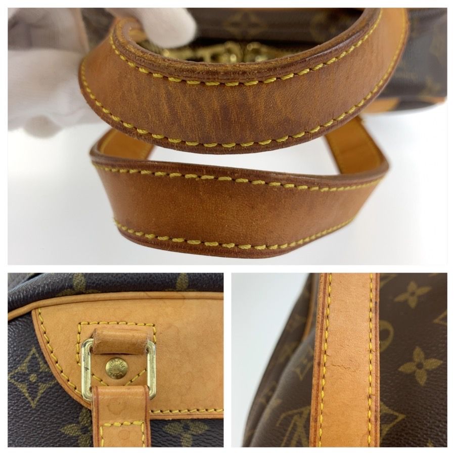 Louis Vuitton Monogram Excursion Handbag Brown Gold Leather — view 6