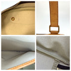 Louis Vuitton Monogram Excursion Handbag Brown Gold Leather — view 5