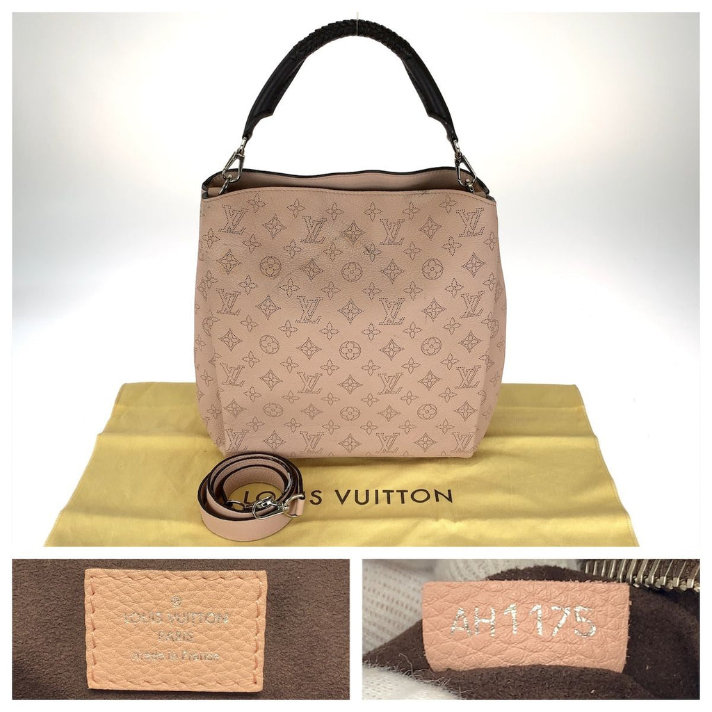 Louis Vuitton Monogram Mahina Babylon PM 2-Way Shoulder Bag Pink Leather — view 4