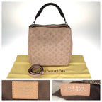 Louis Vuitton Monogram Mahina Babylon PM 2-Way Shoulder Bag Pink Leather — view 4