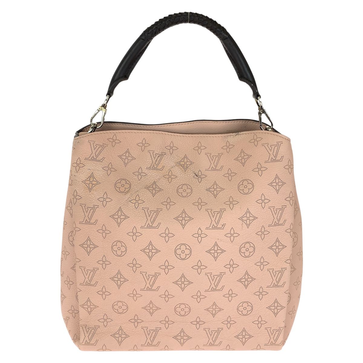 Louis Vuitton Monogram Mahina Babylon PM 2-Way Shoulder Bag Pink Leather