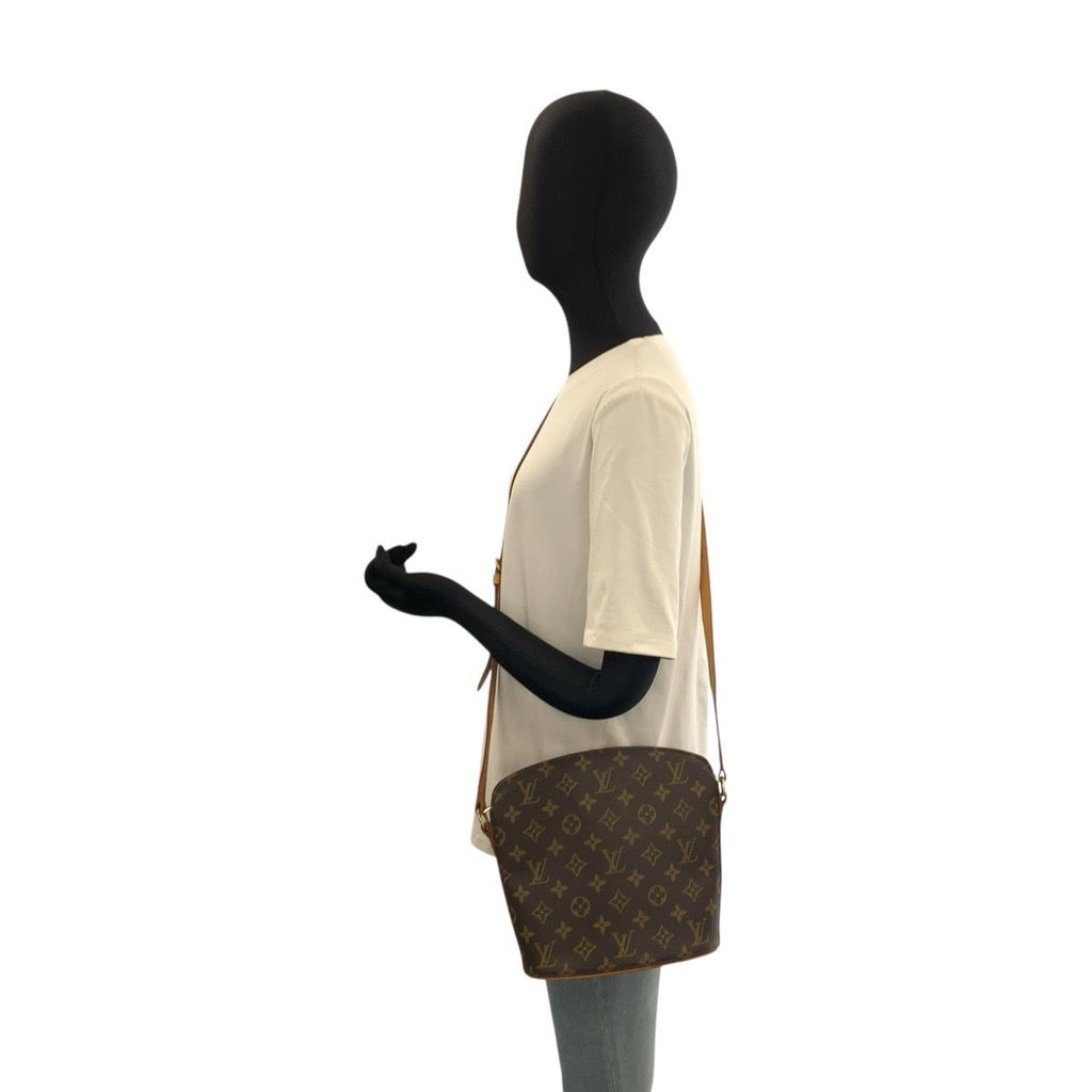 Louis Vuitton Monogram Drew Shoulder Bag Pochette Brown Gold Leather — view 7