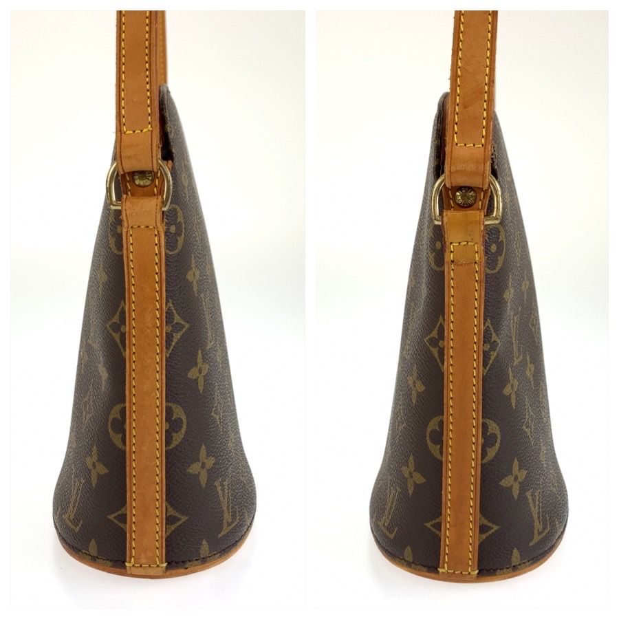 Louis Vuitton Monogram Drew Shoulder Bag Pochette Brown Gold Leather — view 8
