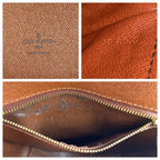 Louis Vuitton Monogram Chantilly PM Shoulder Bag Pochette Brown Gold Leather — view 3