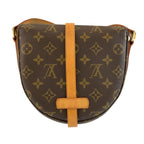 Louis Vuitton Monogram Chantilly PM Shoulder Bag Pochette Brown Gold Leather — view 2