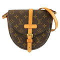 Louis Vuitton Monogram Chantilly PM Shoulder Bag Pochette Brown Gold Leather