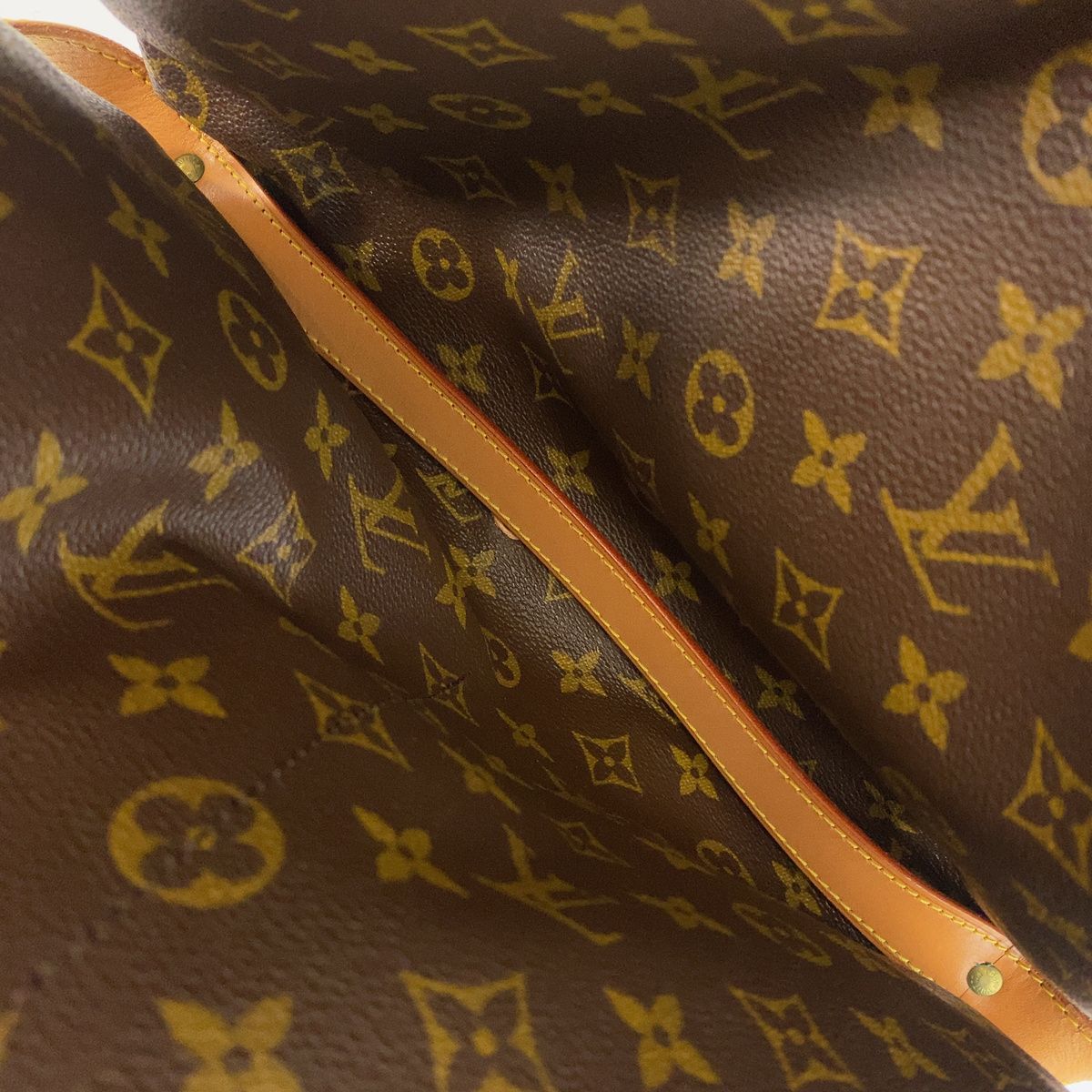 Louis Vuitton Monogram Saumur 35 Shoulder Bag Brown Leather — view 6
