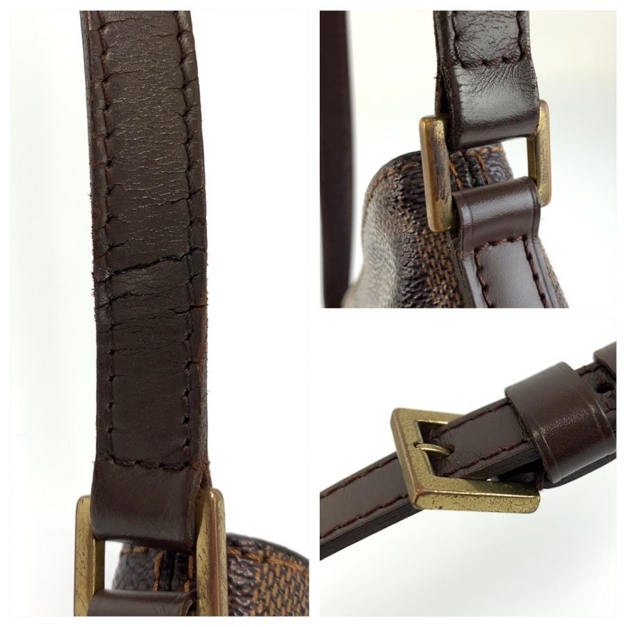 Louis Vuitton Damier Trotteur Shoulder Bag Pochette Brown Gold — view 5
