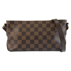Louis Vuitton Damier Trotteur Shoulder Bag Pochette Brown Gold