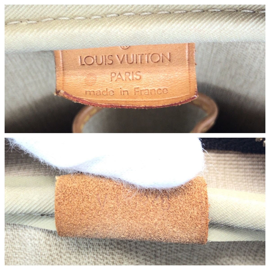 Louis Vuitton Monogram Deauville Handbag Brown Gold Leather — view 4