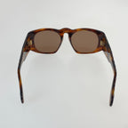 Chanel Quilted CC Logo Marble Pattern Sunglasses Brown Gold Acetate Eyewear — view 3
