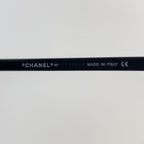 Chanel CC Logo Sunglasses Black Gold Acetate Eyewear — view 7