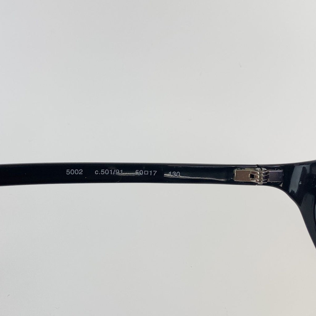 Chanel CC Logo Sunglasses Black Gold Acetate Eyewear — view 8