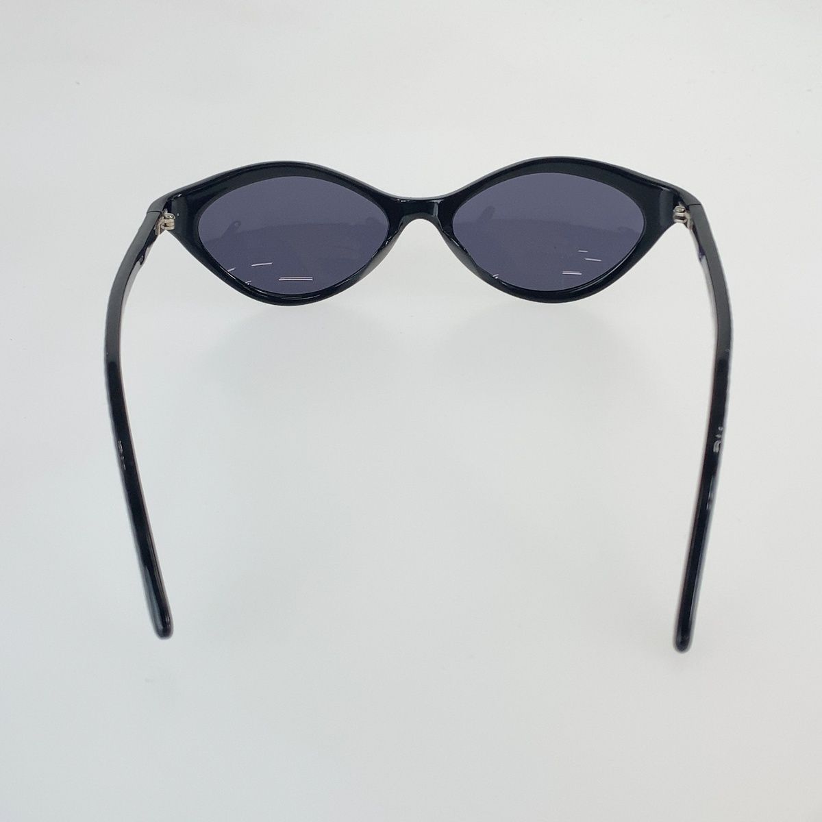 Chanel CC Logo Sunglasses Black Gold Acetate Eyewear — view 3