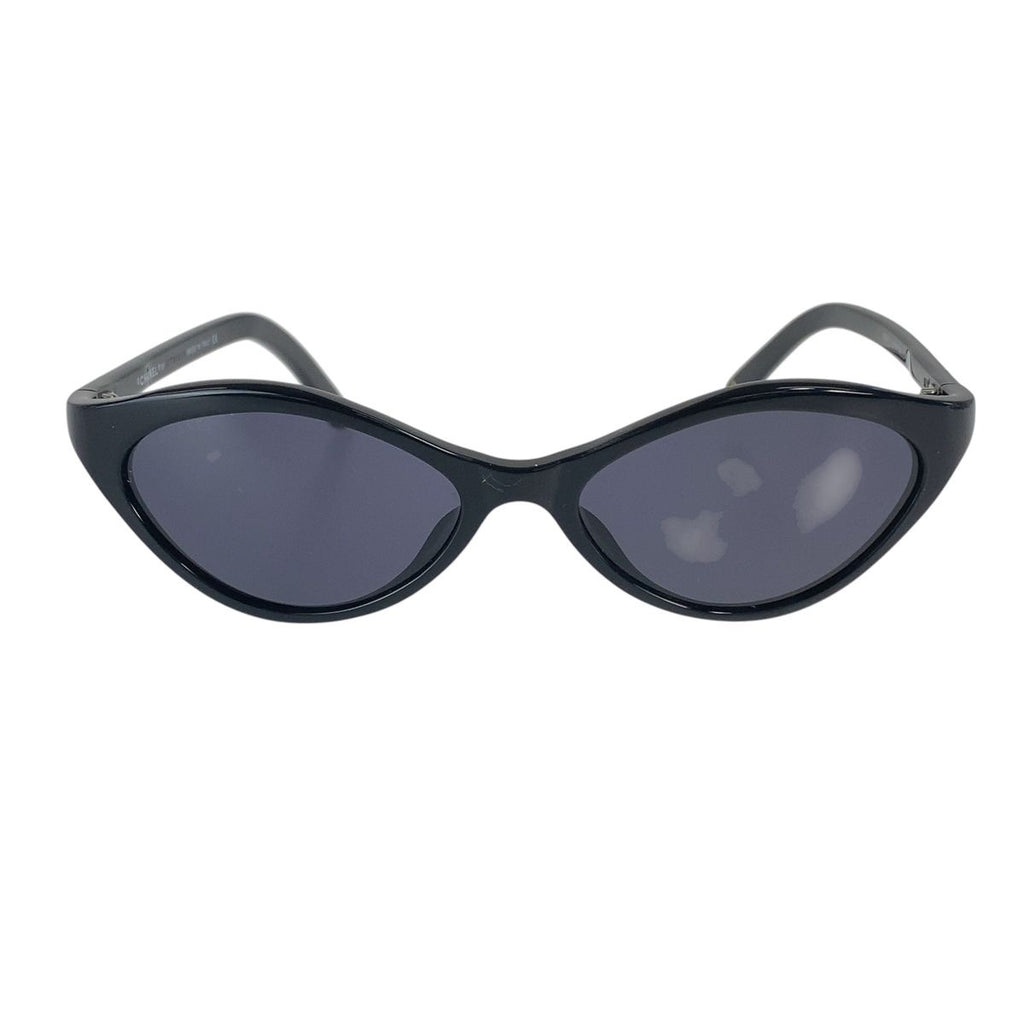 Chanel CC Logo Sunglasses Black Gold Acetate Eyewear — view 2