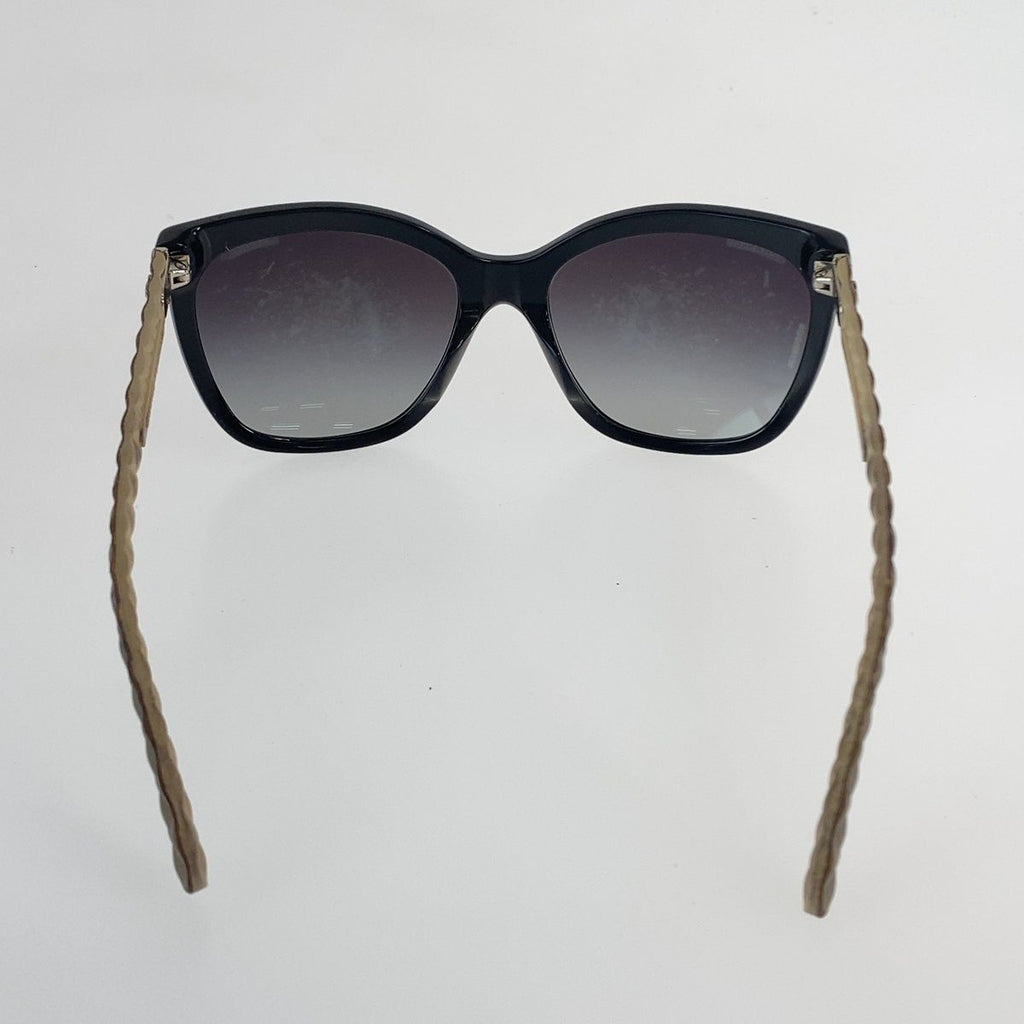 Chanel CC Logo Sunglasses Black Pink Beige Acetate Eyewear — view 3