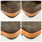 Louis Vuitton Monogram Cartouchiere PM Shoulder Bag Pochette Brown Gold Leather — view 4