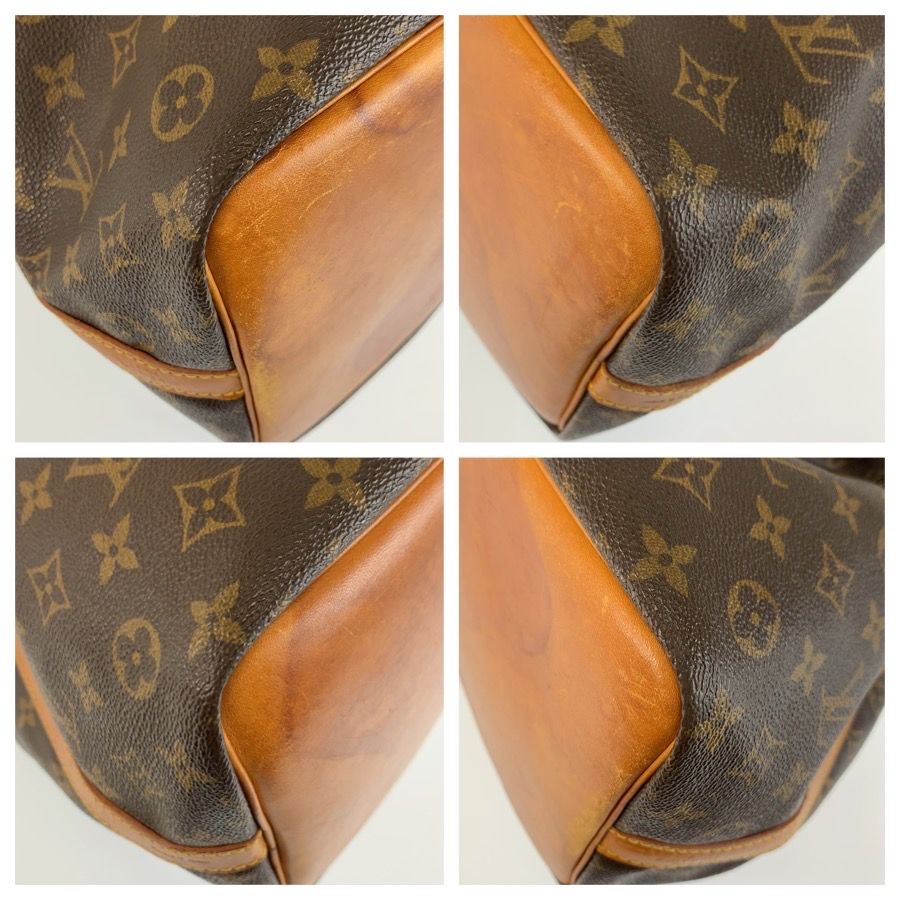 Louis Vuitton Monogram Petit Noe Drawstring Shoulder Bag Brown Gold Leather — view 4