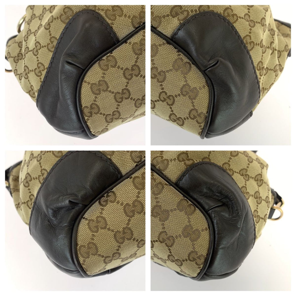 Gucci GG Canvas Sukey Tote Shoulder Bag 2-Way Beige Brown — view 3