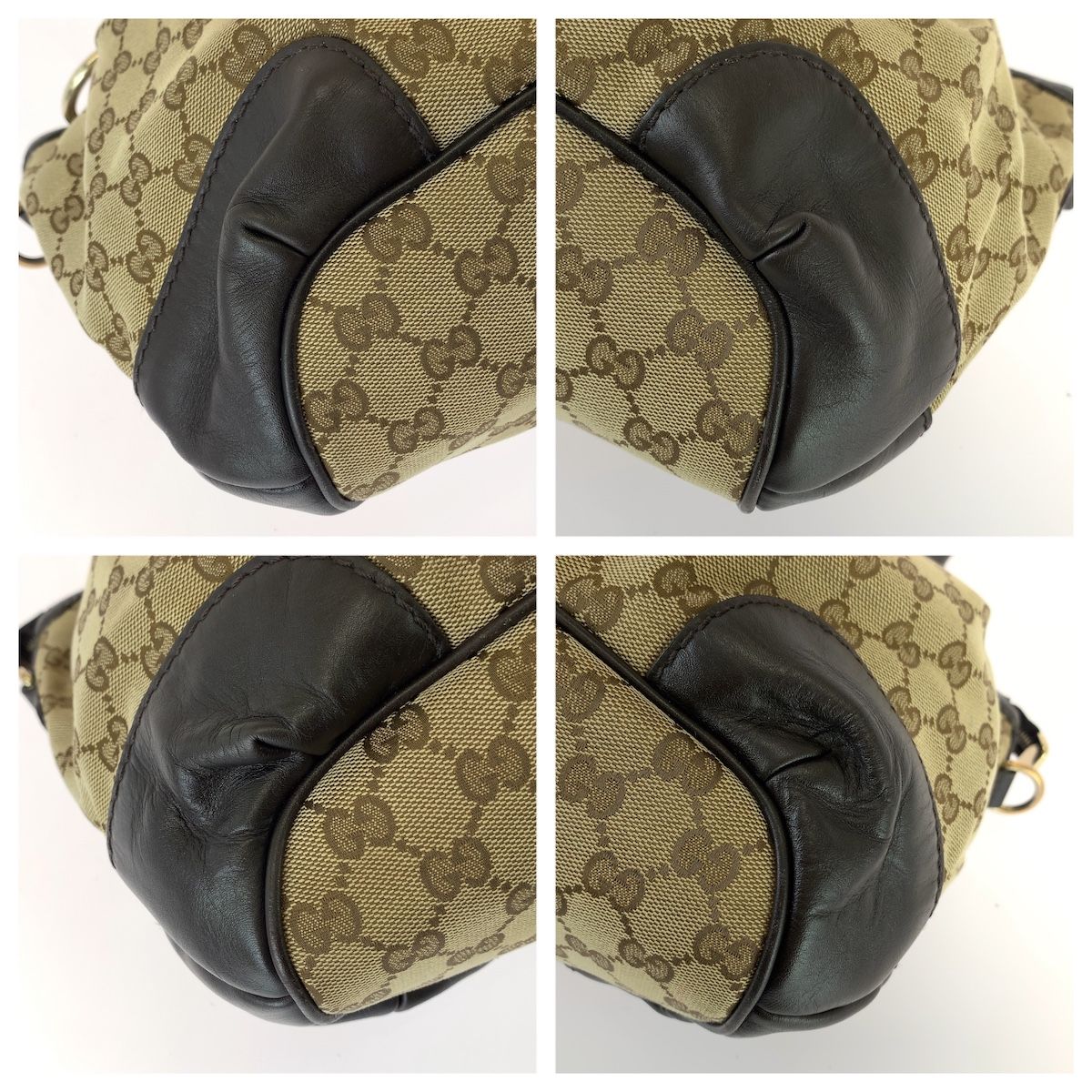 Gucci GG Canvas Sukey Tote Shoulder Bag 2-Way Beige Brown — view 3