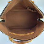 Louis Vuitton Monogram Alma Handbag Brown Gold Leather — view 8