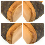 Louis Vuitton Monogram Alma Handbag Brown Gold Leather — view 4
