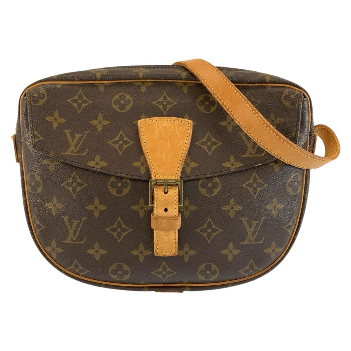 Louis Vuitton Monogram Jeune Fille Shoulder Bag Brown Gold Leather