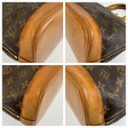 Louis Vuitton Monogram Alma Boston Bag Brown Gold Leather — view 4