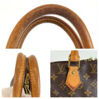 Louis Vuitton Monogram Alma Boston Bag Brown Gold Leather — view 5