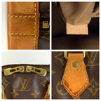 Louis Vuitton Monogram Alma Boston Bag Brown Gold Leather — view 3