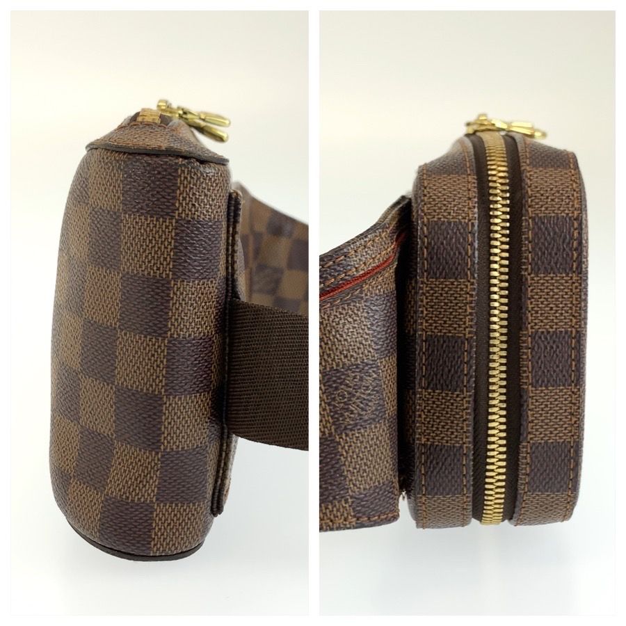 Louis Vuitton Damier Geronimos Belt Bag Waist Pouch Brown Gold — view 7