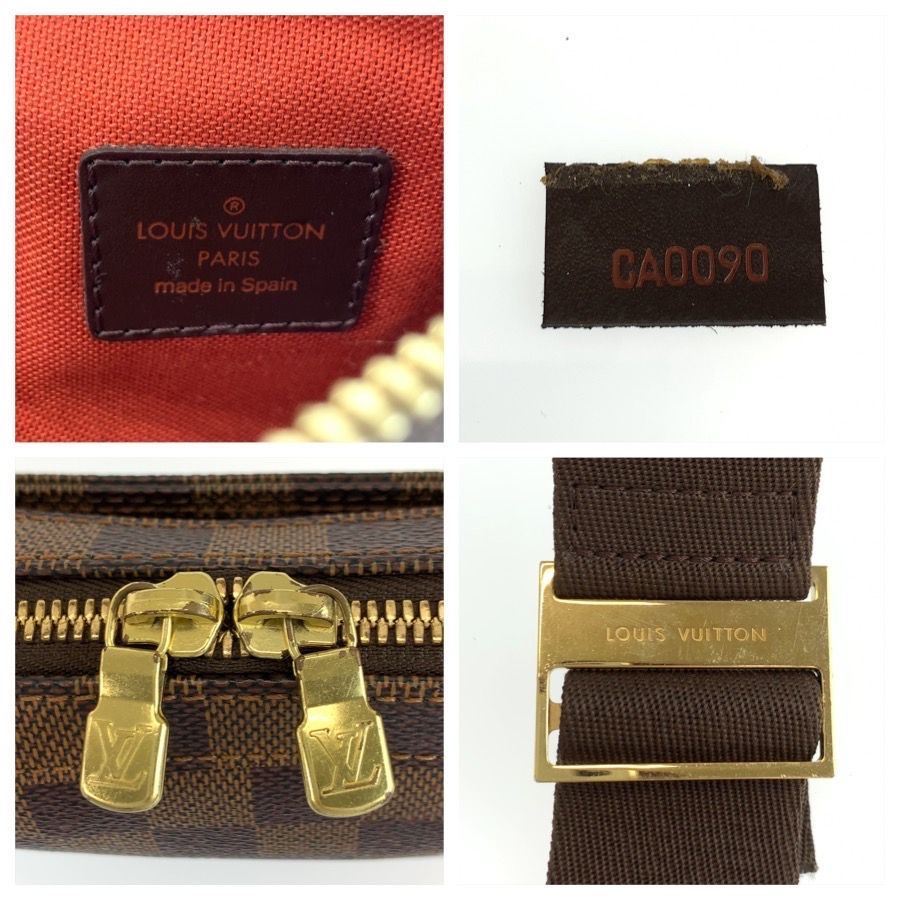 Louis Vuitton Damier Geronimos Belt Bag Waist Pouch Brown Gold — view 3