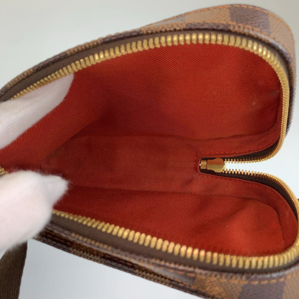 Louis Vuitton Damier Geronimos Belt Bag Waist Pouch Brown Gold — view 8