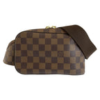 Louis Vuitton Damier Geronimos Belt Bag Waist Pouch Brown Gold