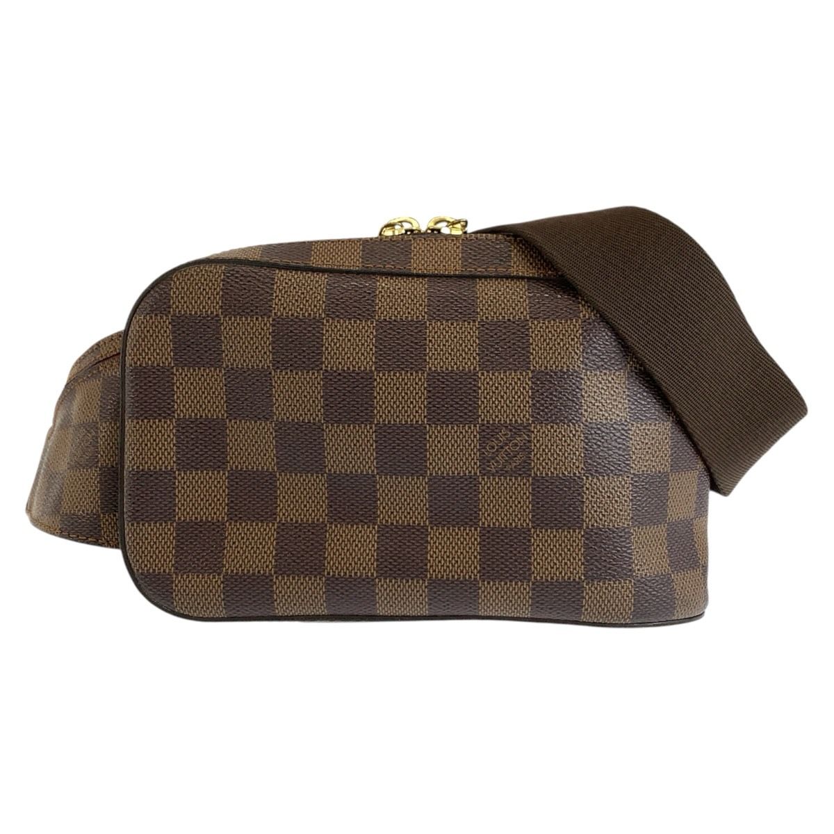 Louis Vuitton Damier Geronimos Belt Bag Waist Pouch Brown Gold